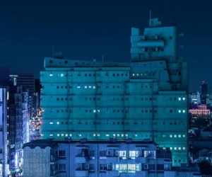 城市摄影师相机下特殊的午夜东京